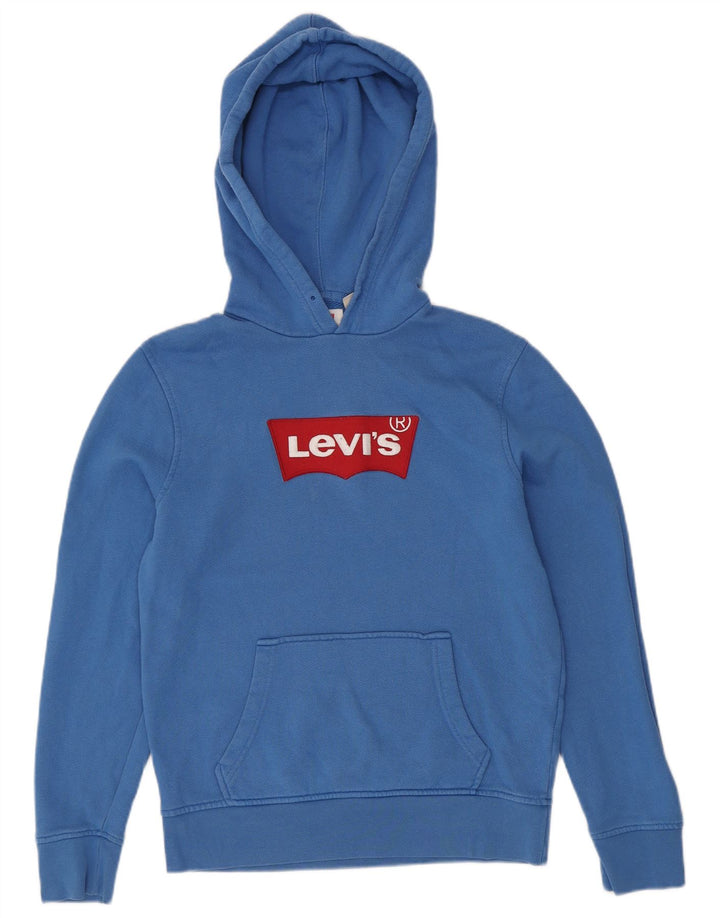 LEVI'S Pull à capuche graphique homme petit bleu coton