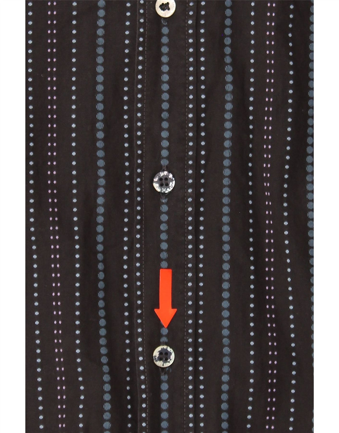 TED BAKER Mens Shirt Size 3 Medium Black Striped Cotton Vintage Ted Baker and Second-Hand Ted Baker from Messina Hembry 