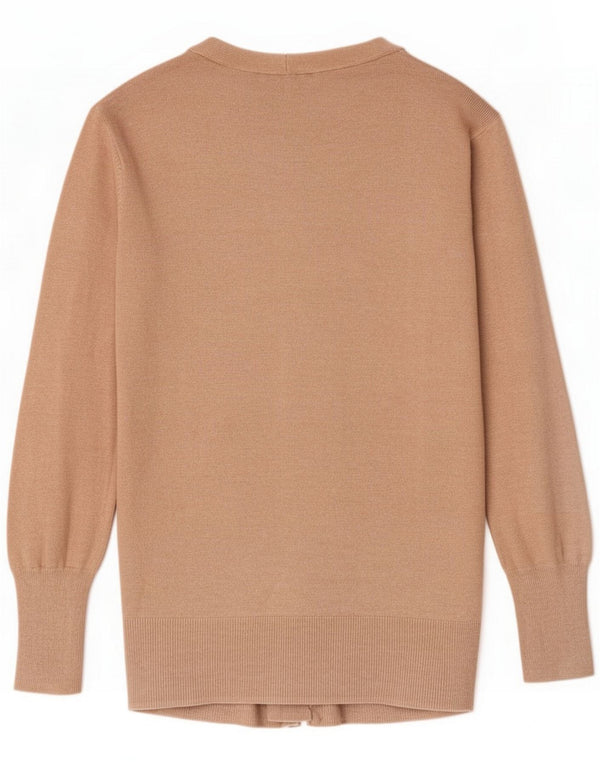 Marks & Spencer Pull cardigan ouvert long pour femme UK 14 Beige moyen