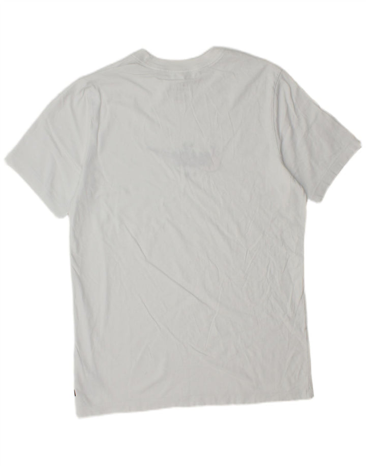 Nike T-shirt graphique pour homme en coton blanc moyen
