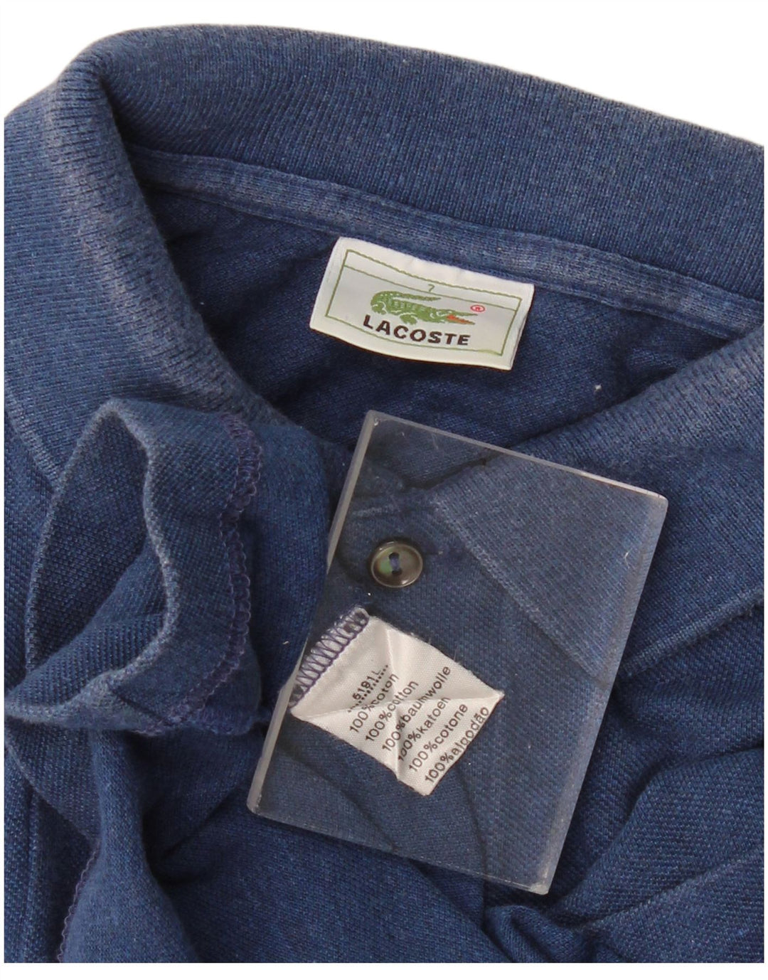 Lacoste Polo Homme Taille 7 2XL Bleu Marine Coton