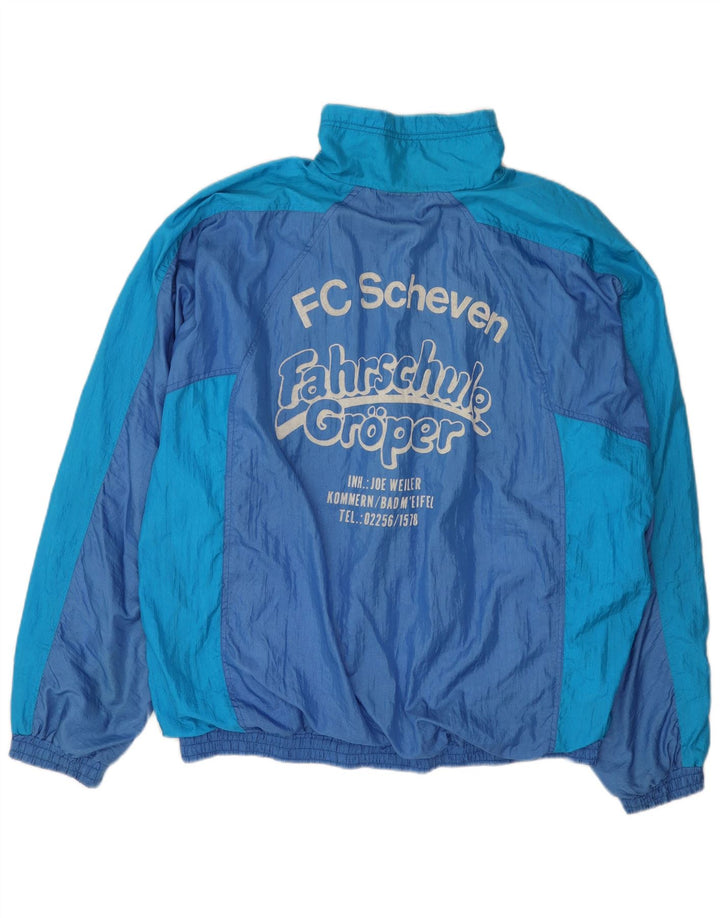 Rucanor Veste de survêtement graphique pour homme UK 44/46 XL Bleu Colorblock