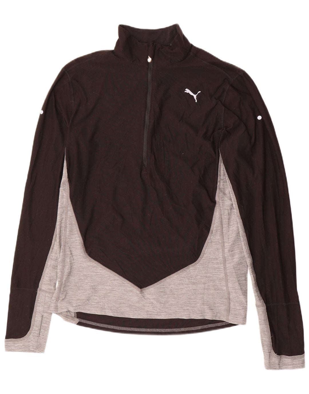 PUMA Haut de Survêtement Zip Neck Homme Noir Colorblock