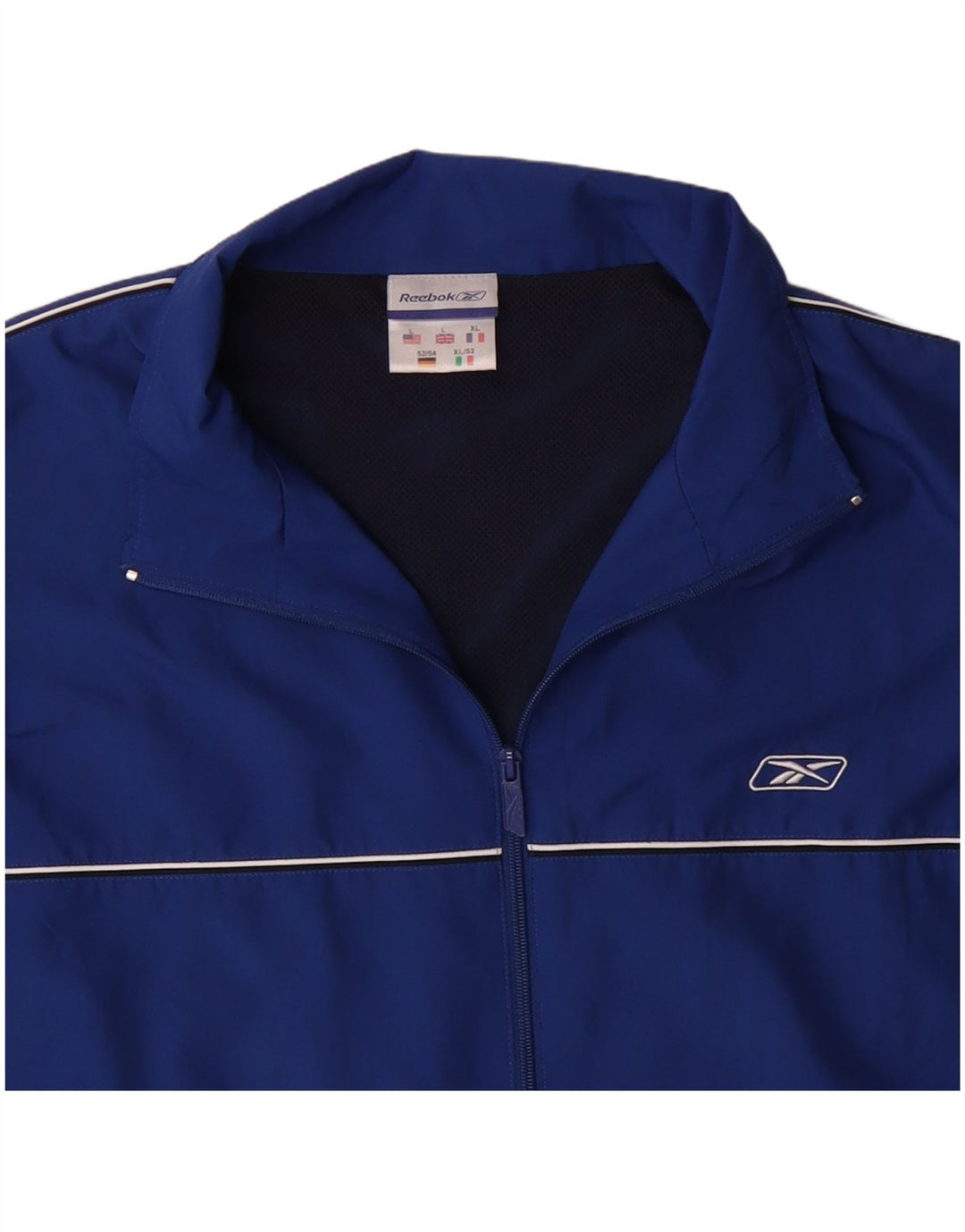 REEBOK Veste de Survêtement Homme Grand Bleu Polyester