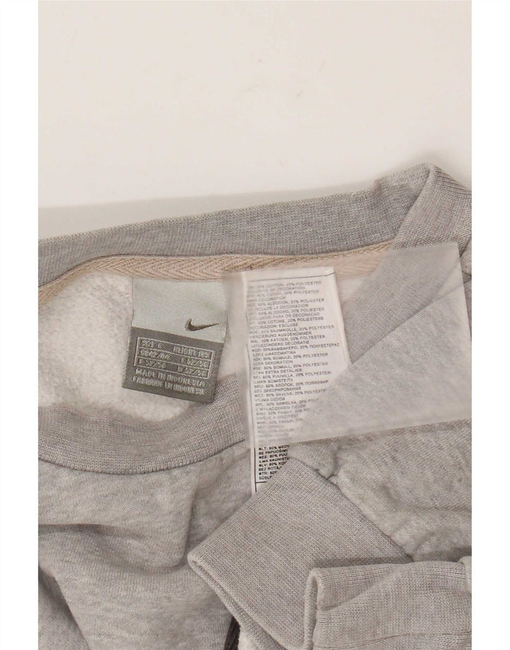 Nike Sweat-shirt pour homme en coton color block Gris Taille L