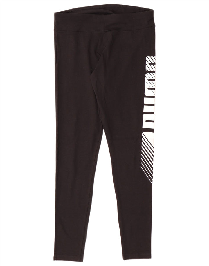 PUMA Legging graphique pour femme UK 42 en coton noir moyen