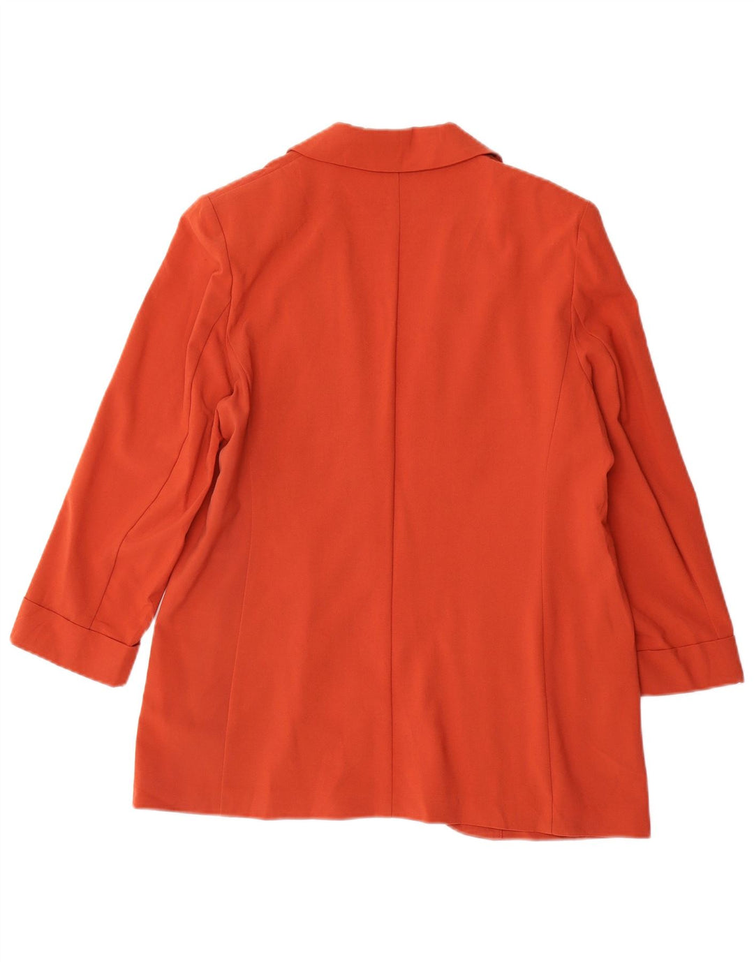 Marks & Spencer Veste blazer ouverte à manches 3/4 pour femme UK 12 Orange moyen