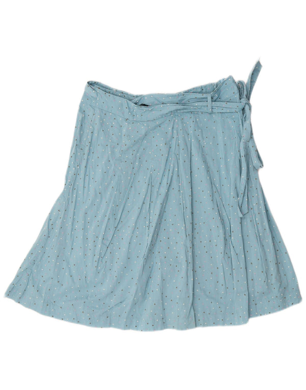 Jupe trapèze Boden pour femme UK 44 Large W32 Coton à pois bleu