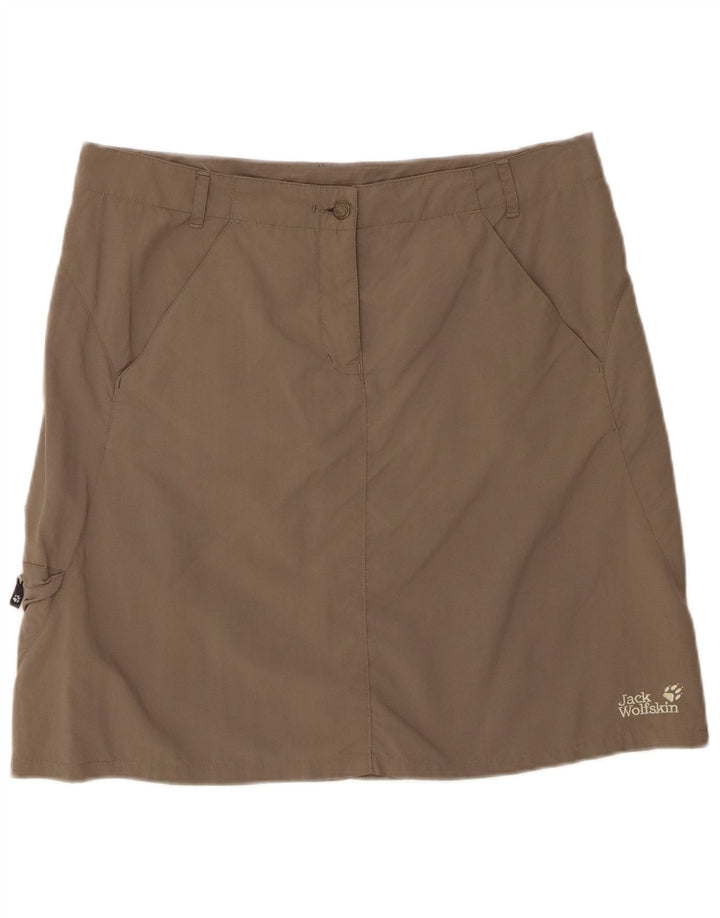 JACK WOLFSKIN Mini jupe cargo pour femme UK 14/16 Large W34 Gris Polyamide