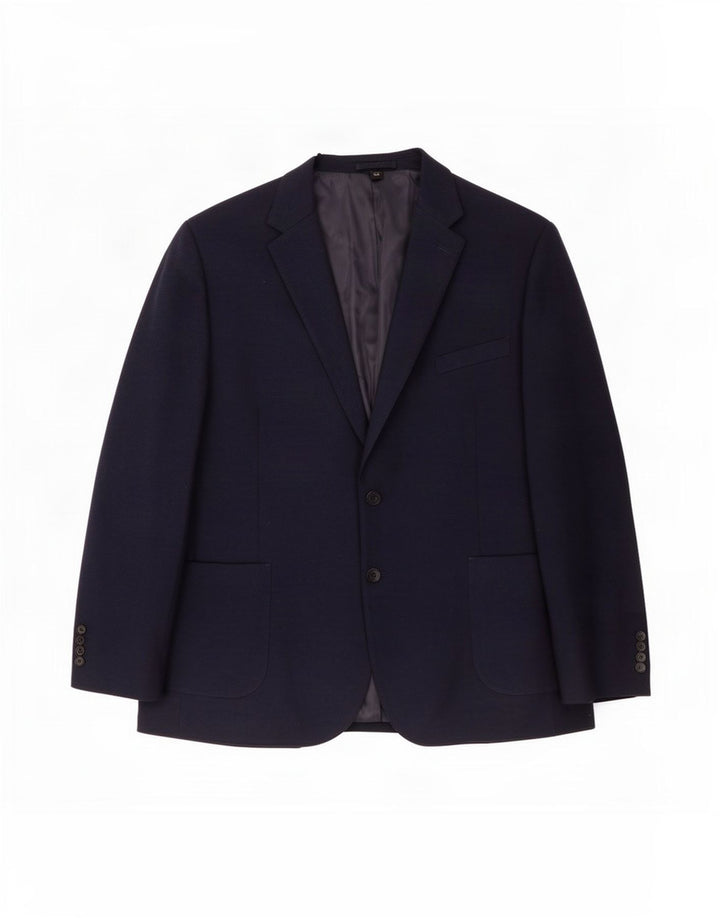 Marks & Spencer Veste blazer à 2 boutons pour homme UK 50 5XL Bleu marine Polyamide