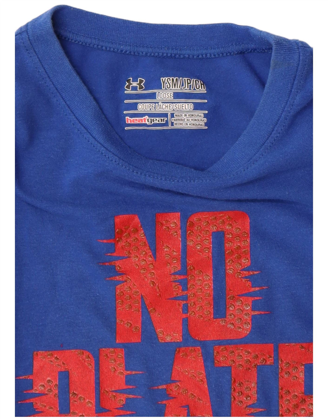 UNDER ARMOUR T-shirt graphique Heat Gear pour garçon 7-8 ans Petit Bleu