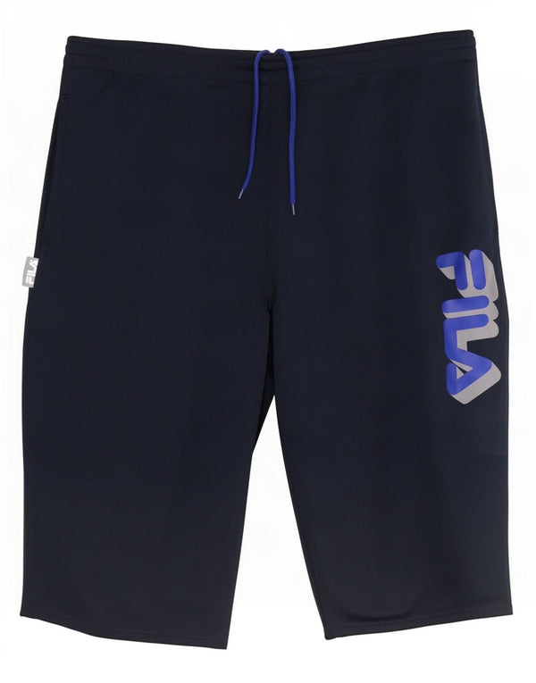 Fila Short de sport graphique pour hommes IT 46/48 petit bleu marine polyester