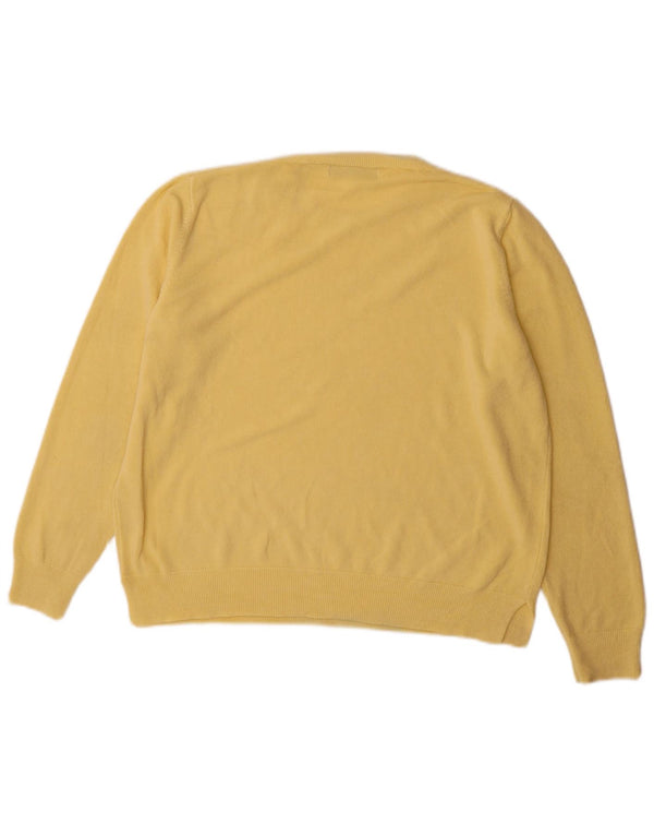 Marks & Spencer Pull ras du cou pour femme UK 18 XL Acrylique jaune