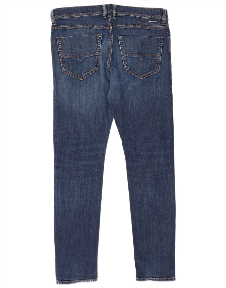 Jean Slim Homme Diesel W34 L31 Bleu Marine Coton