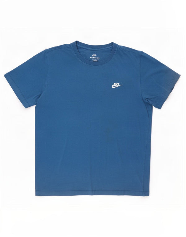 Nike T-Shirt Homme Grand Bleu Coton