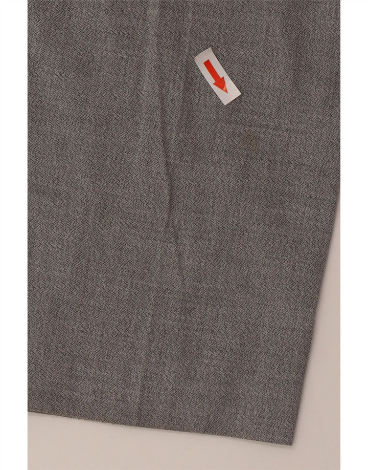 Zara Pantalon de costume slim pour homme EU 46 XL W36 L33 Gris Polyester