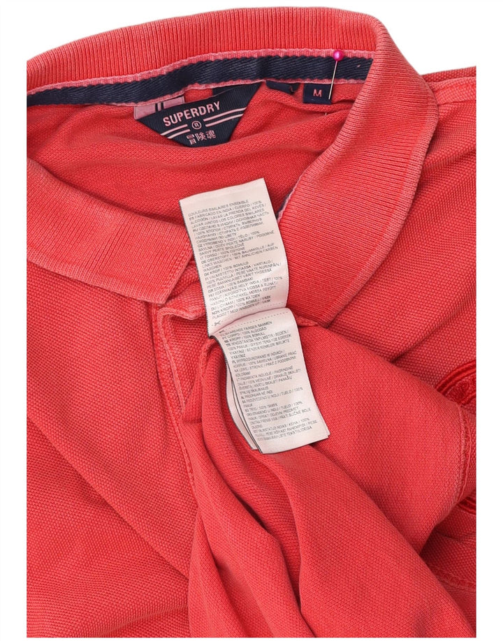 Superdry Polo Homme Rouge Moyen Coton