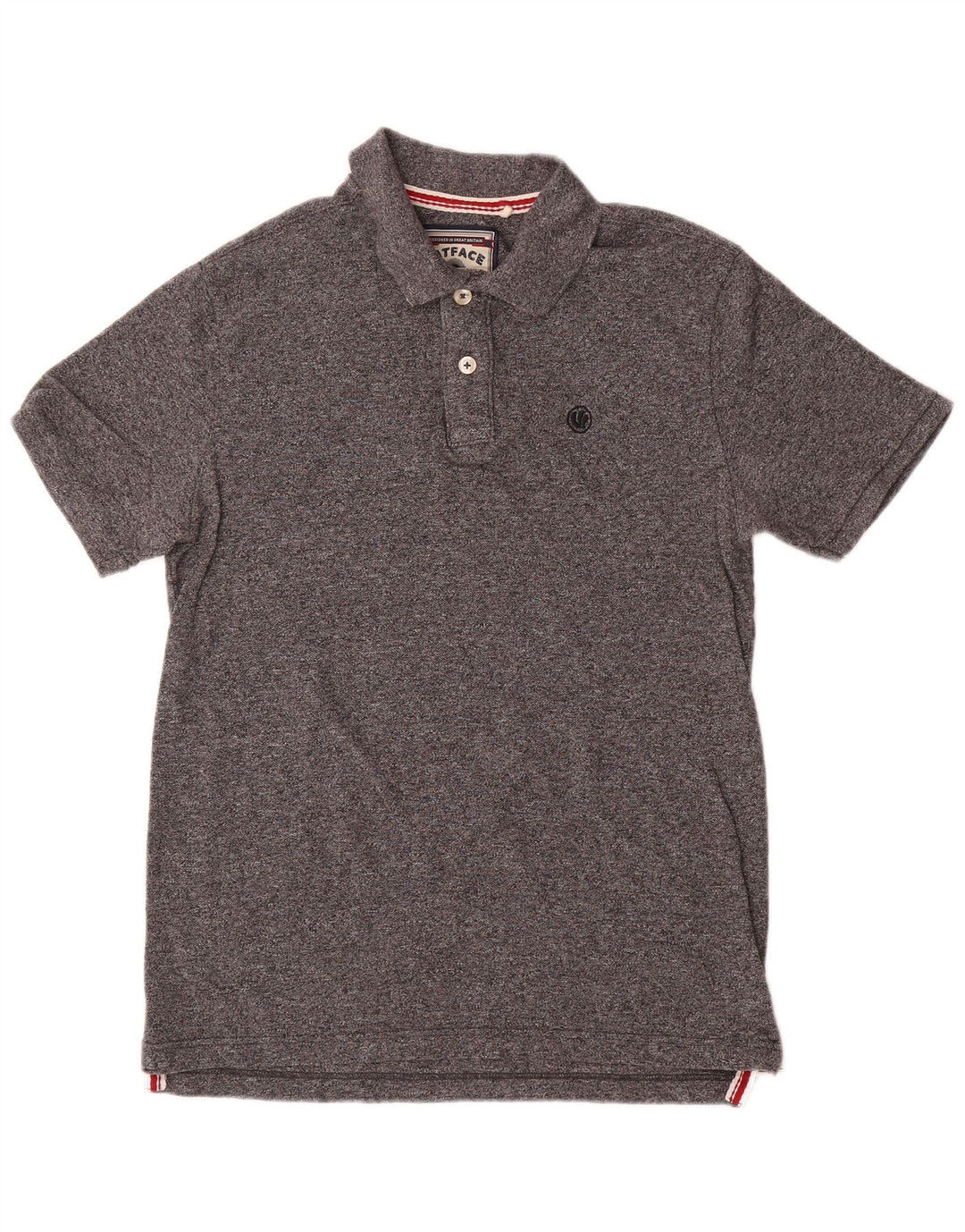 Polo Homme Fat Face Coton Chiné Gris Moyen