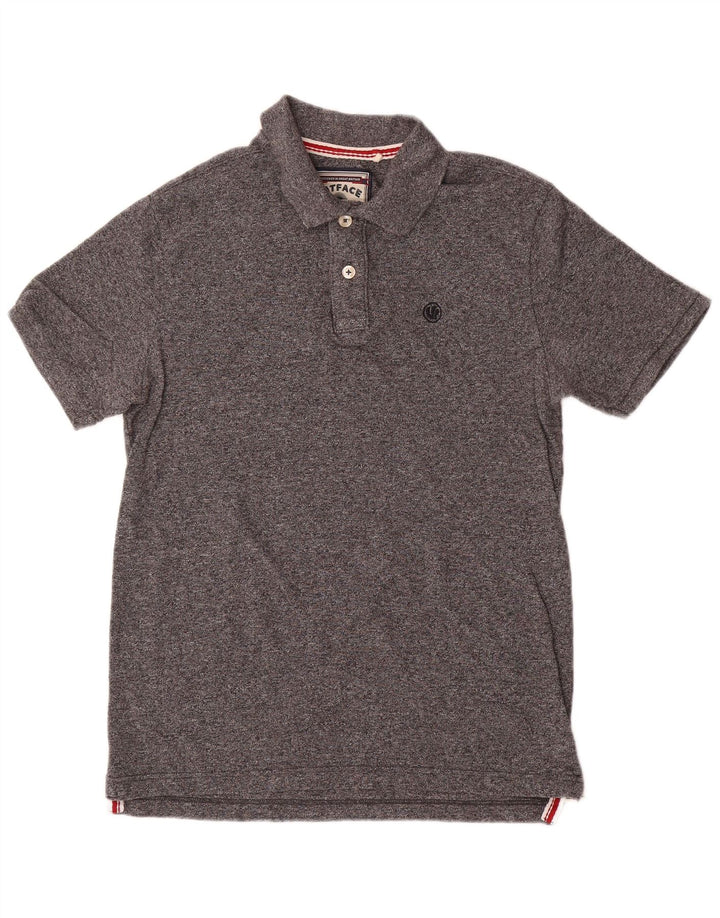 Polo Homme Fat Face Coton Chiné Gris Moyen