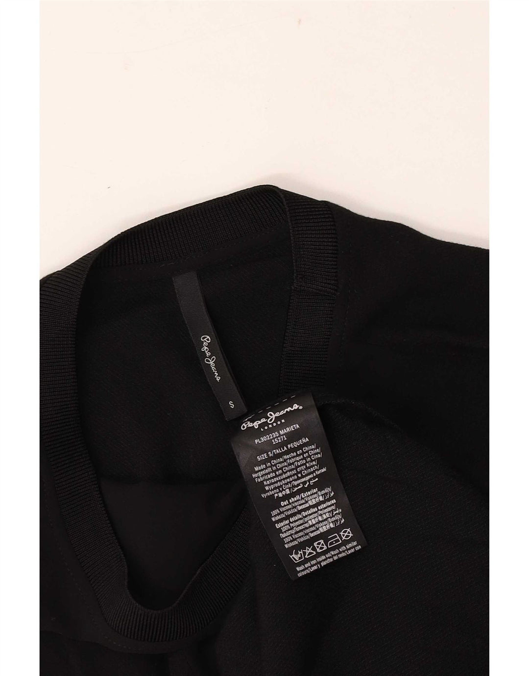 PEPE Jeans Débardeur Femme UK 10 Small Noir Viscose
