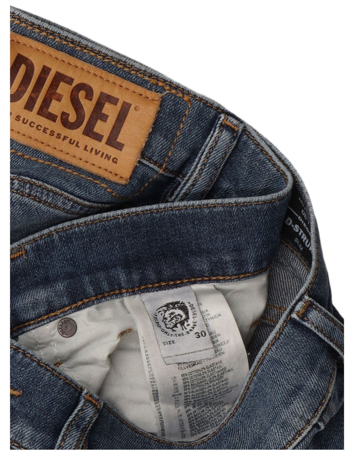 Diesel Jean Slim Stretch W30 L30 Homme Bleu Coton
