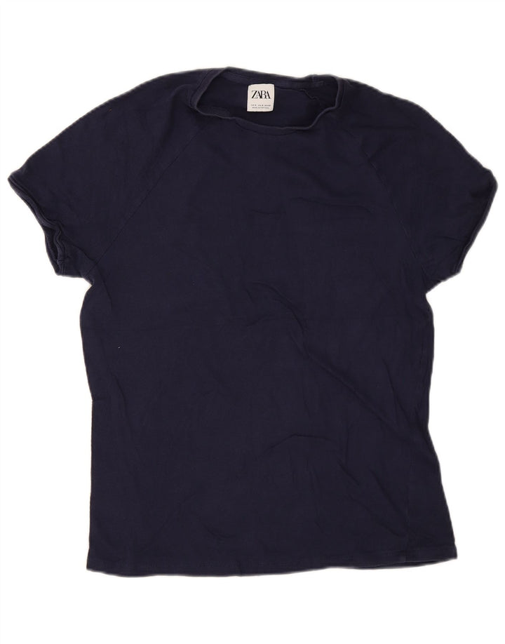 Zara T-Shirt Homme Haut Petit Bleu Marine