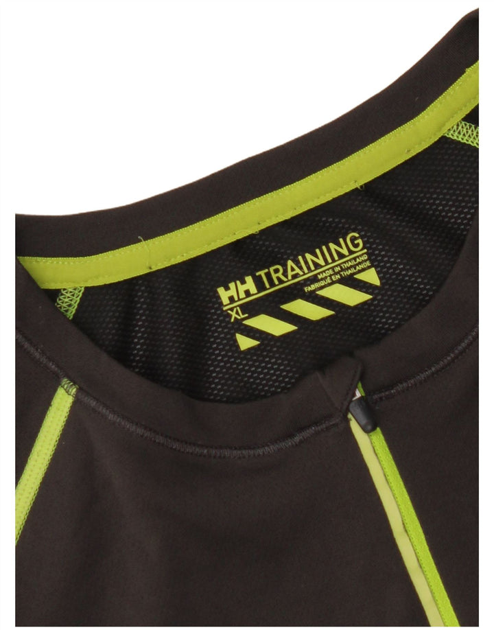 HELLY HANSEN Haut de Survêtement Pull à Manches Courtes pour Hommes XL Gris Colorblock