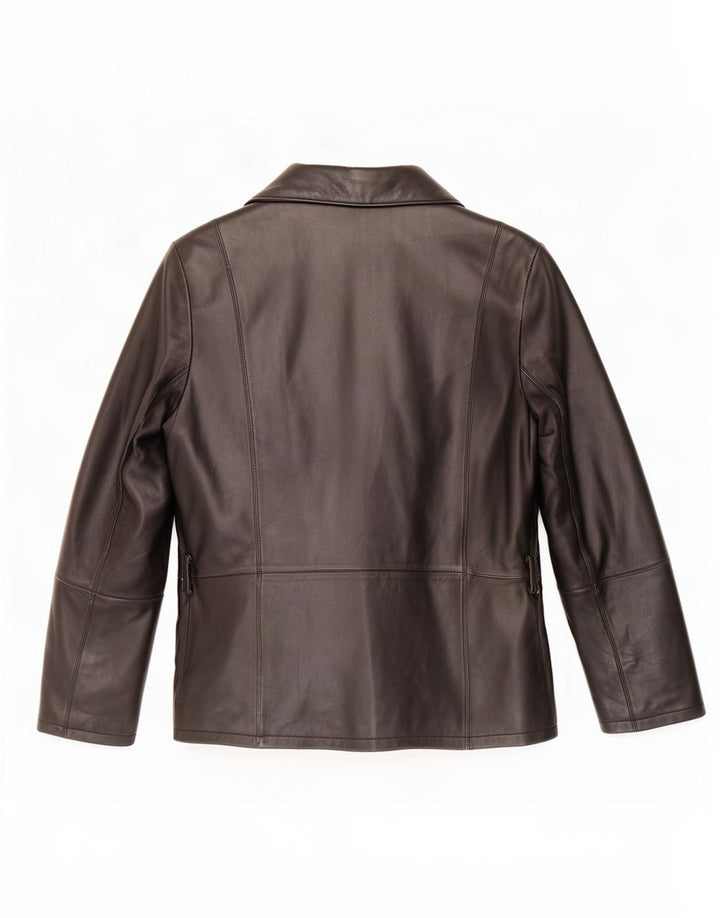 Conbipel Veste En Cuir Femme IT 42 Moyen Noir
