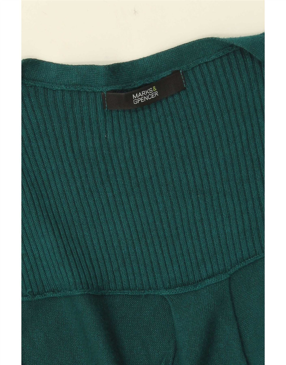 Marks & Spencer Pull cardigan sans manches pour femme UK 12 Vert moyen