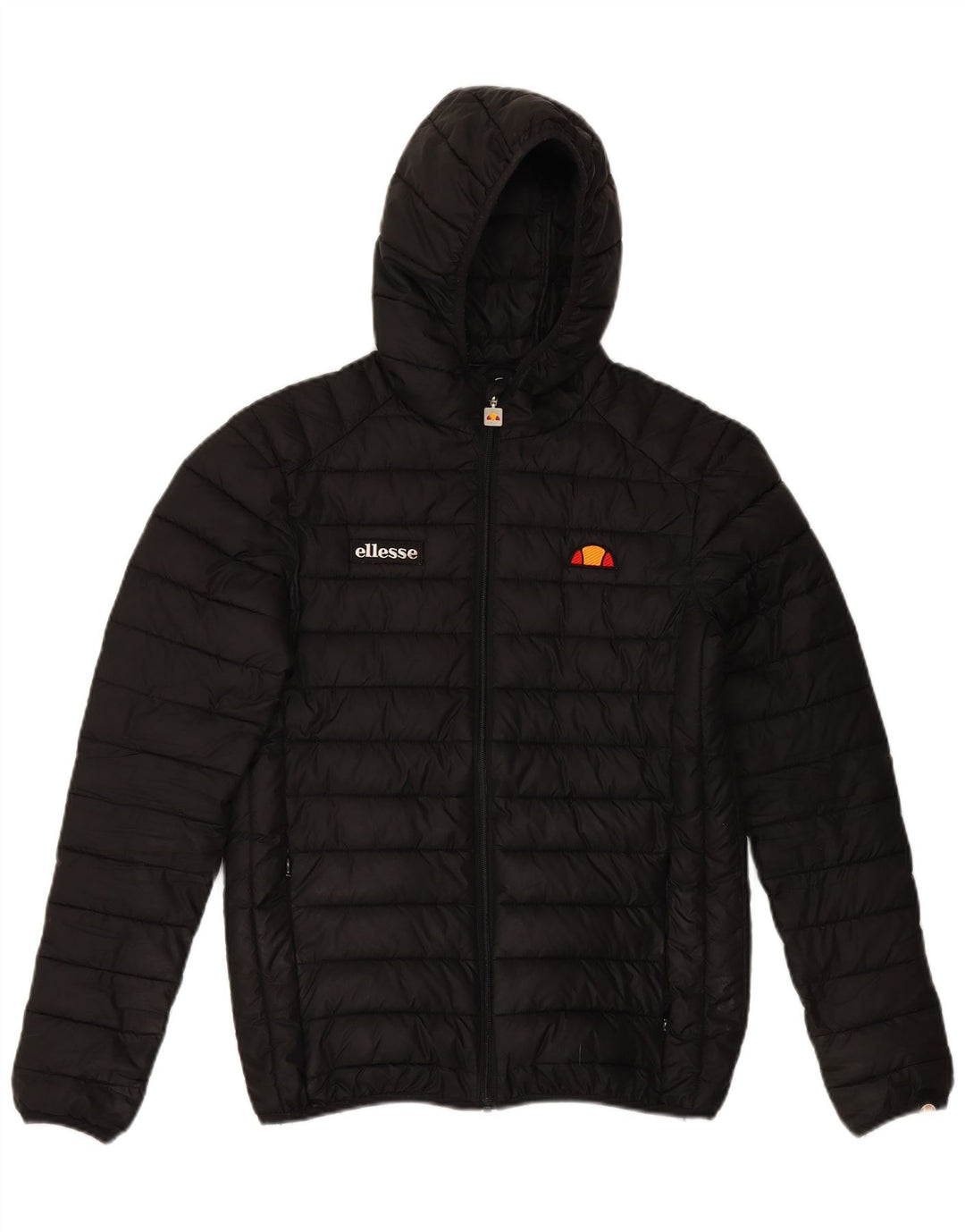ELLESSE Veste matelassée à capuche pour homme UK 34 XS Noir Polyester