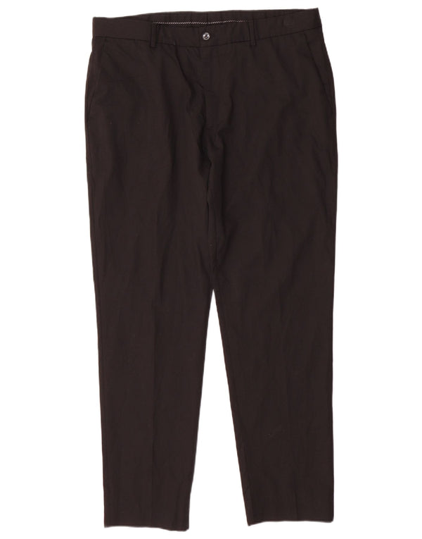Zara Pantalon de costume slim pour homme EU 44 Large W34 L28 Noir