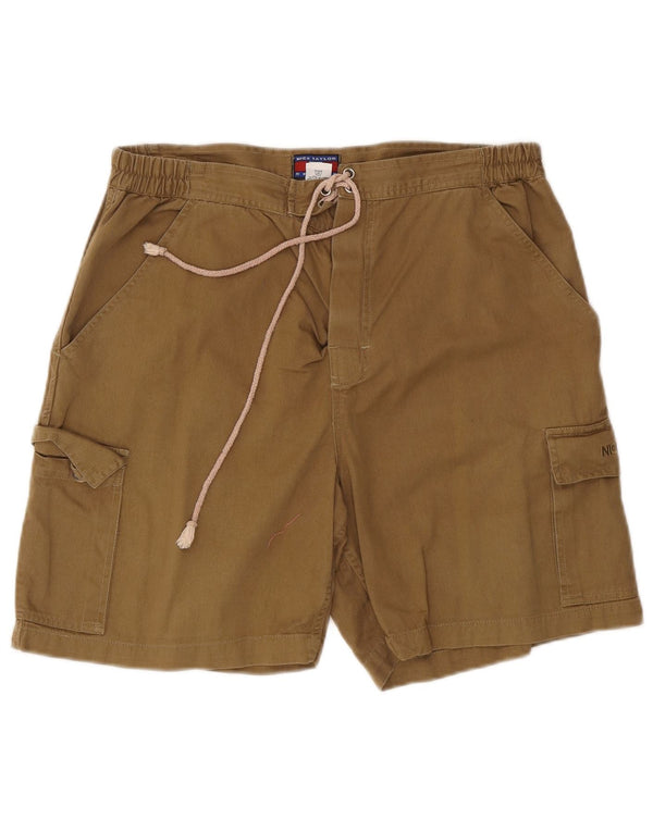 Nick Taylor Short cargo pour homme Medium W32 Marron Coton