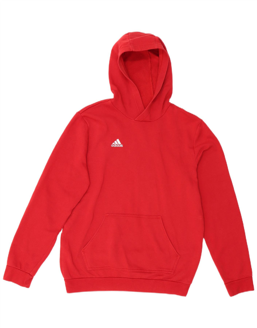 ADIDAS Pull à capuche garçon 15-16 ans Rouge Coton