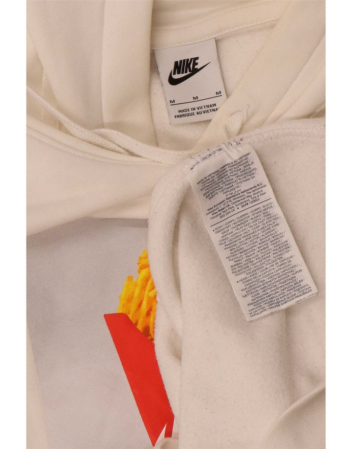 Nike Pull à capuche graphique en coton blanc moyen pour homme