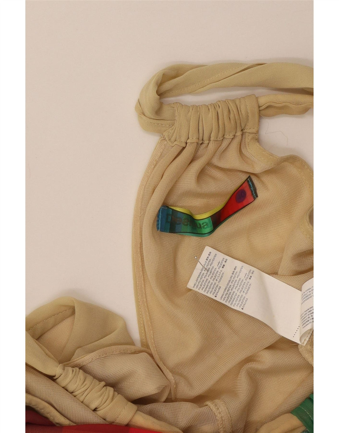 Desigual Femme Robe Licou EU 40 Moyen Multicolore Géométrique