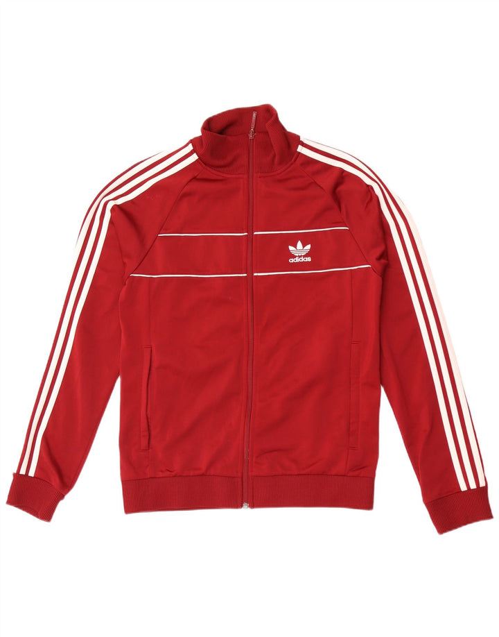 Adidas Veste de survêtement pour homme Petit Polyester Bordeaux