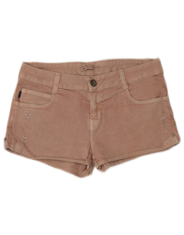 Zara Womens Trafaluc Denim Shorts EU 38 Small W28 Rose Coton