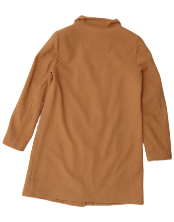 United Colors of Benetton Pardessus Femme UK 8 Petite Laine Beige