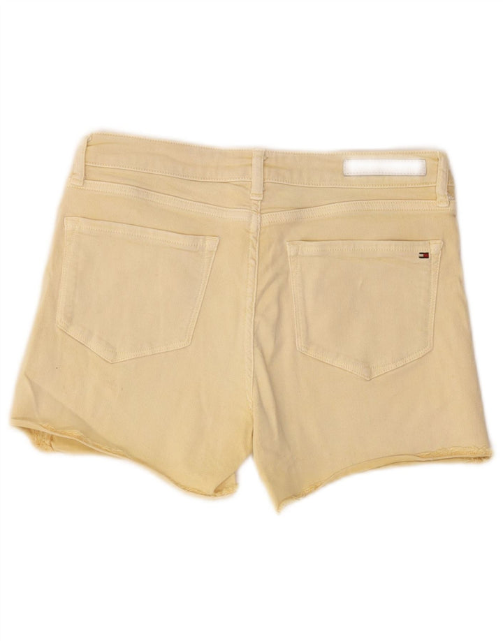 Tommy Hilfiger Short en jean vieilli W28 pour femme en coton jaune moyen
