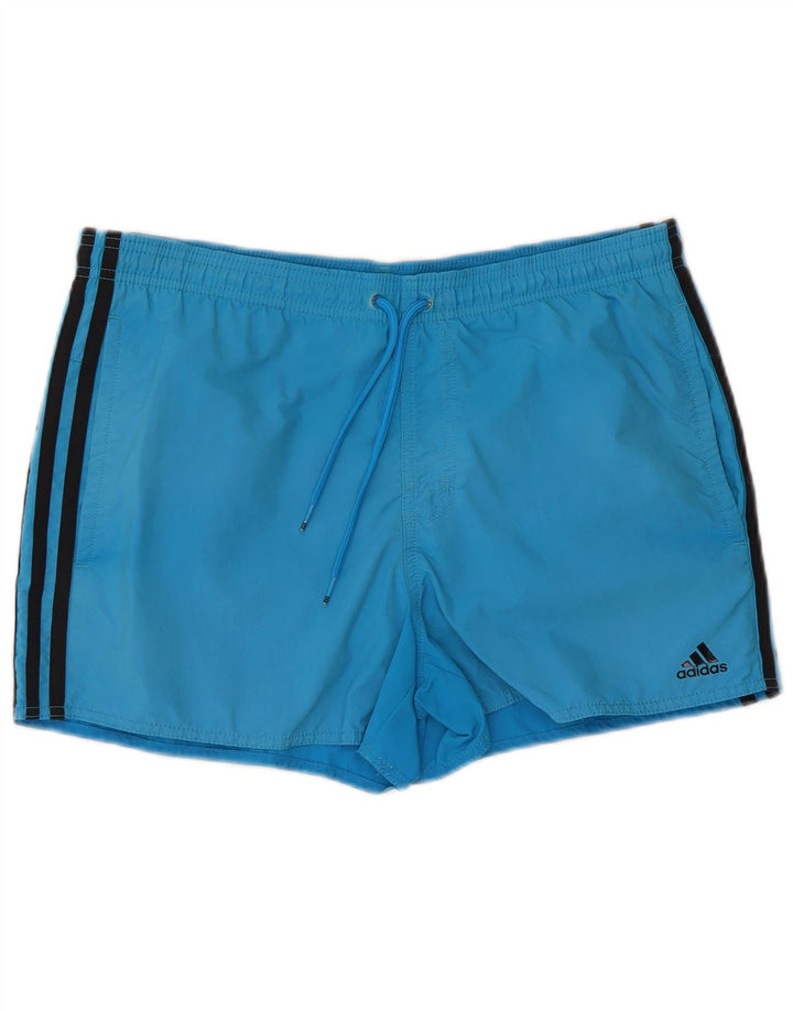 Adidas Short de bain pour homme Petit nylon bleu