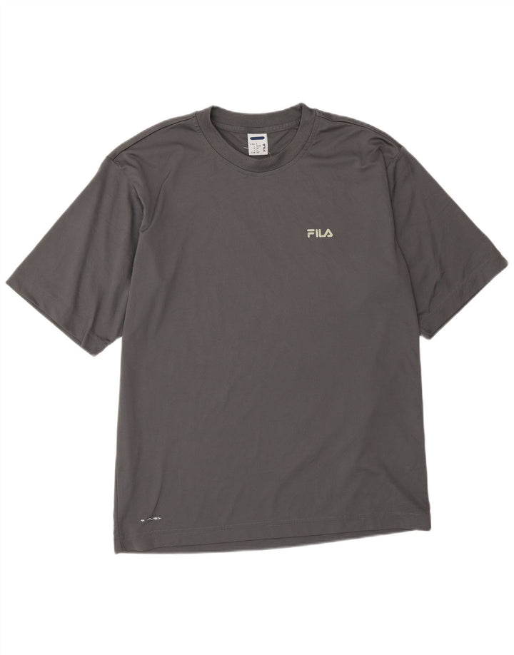 Fila T-Shirt Homme Haut Petit Gris Polyester