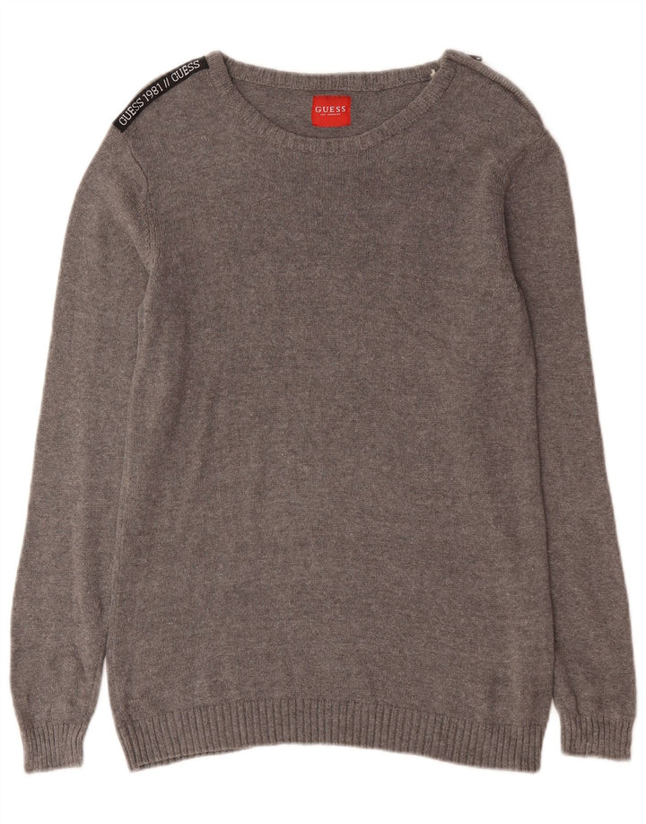 Guess Pull Col Bateau Homme Petit Gris Coton