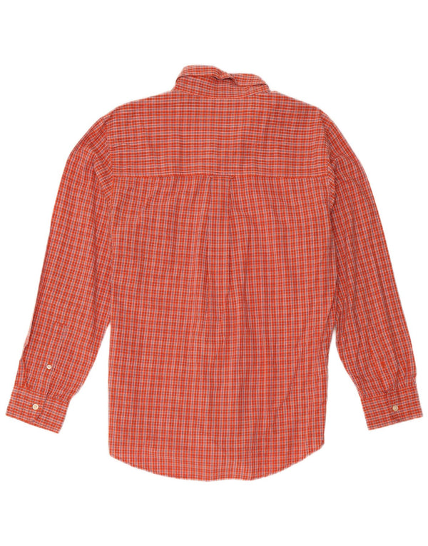 Chaps Chemise Homme Coton à Carreaux Rouge Moyen