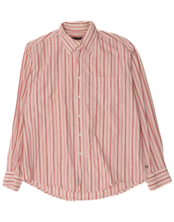 Sergio Tacchini Chemise Homme Large Rose Rayé Coton