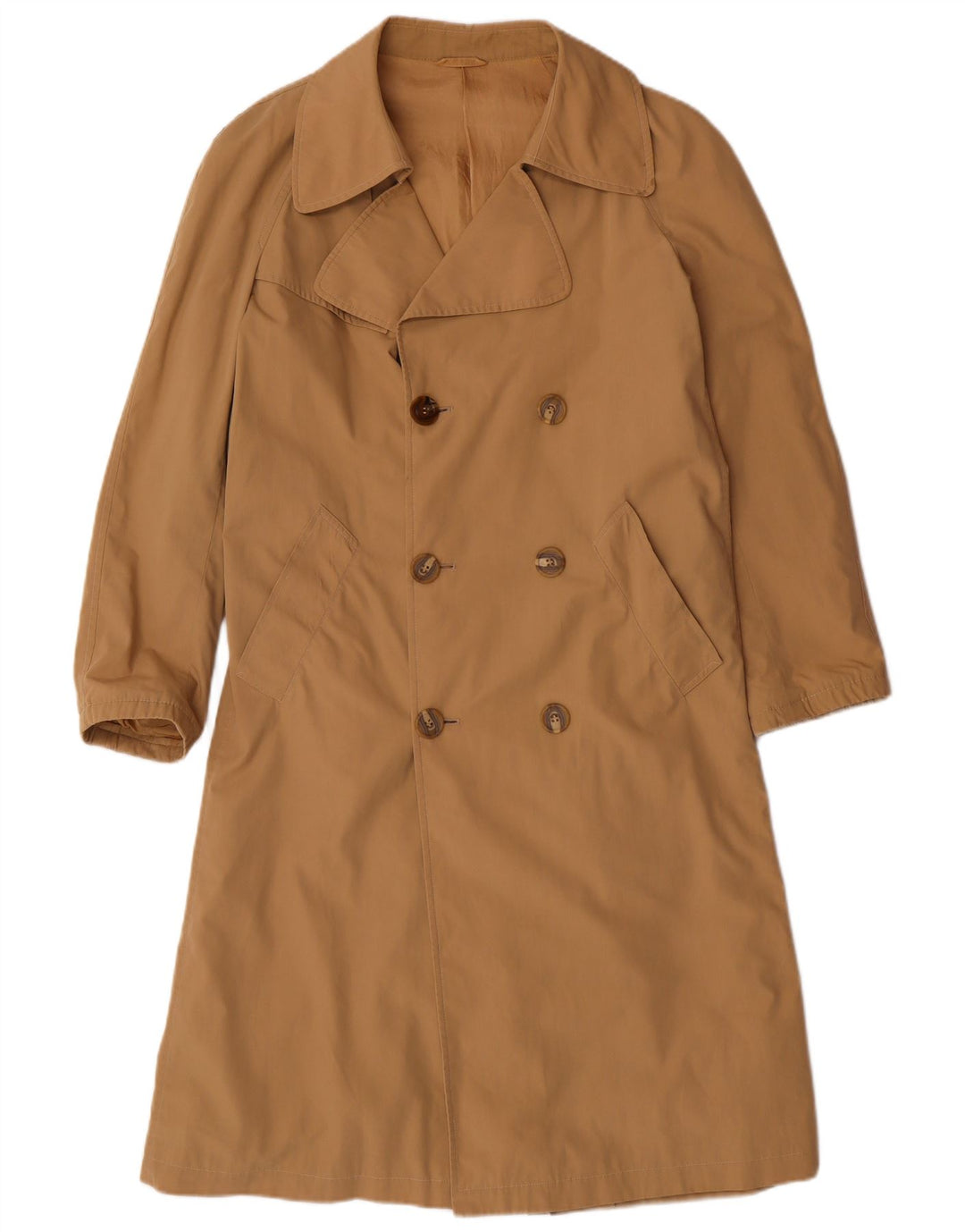 Trench-Coat Vintage Homme IT 48 Beige Moyen Classique