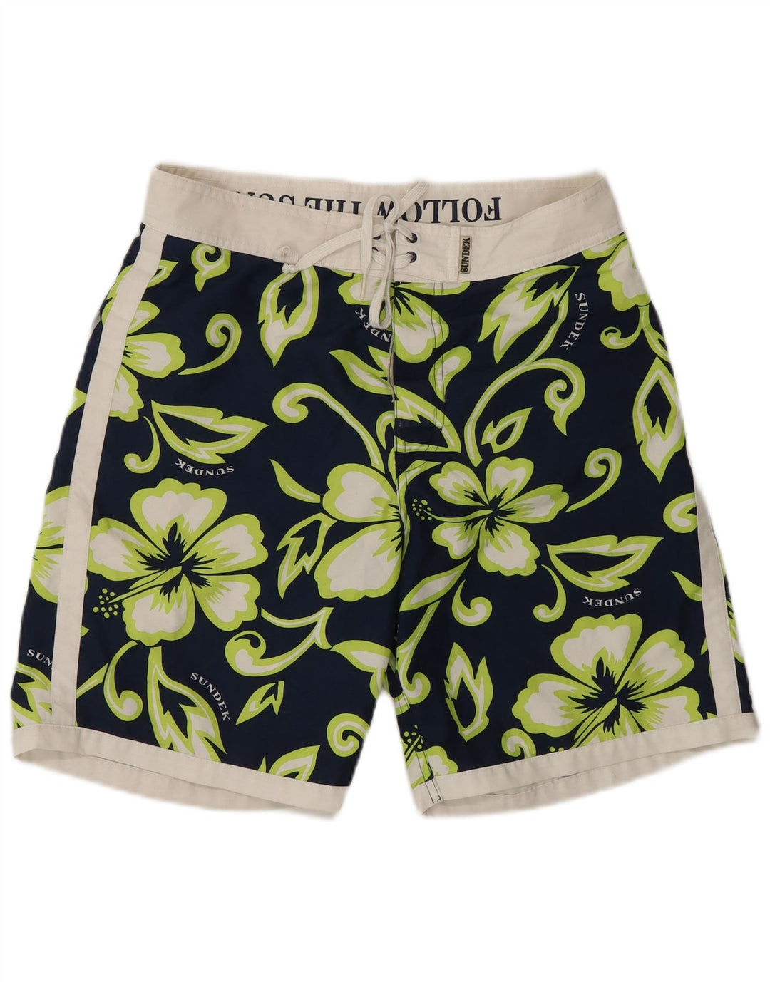 Sundek Short de bain graphique homme bleu marine moyen polyester floral