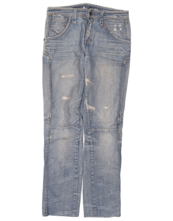 G-Star Femme Jean droit vieilli W30 L29 Bleu