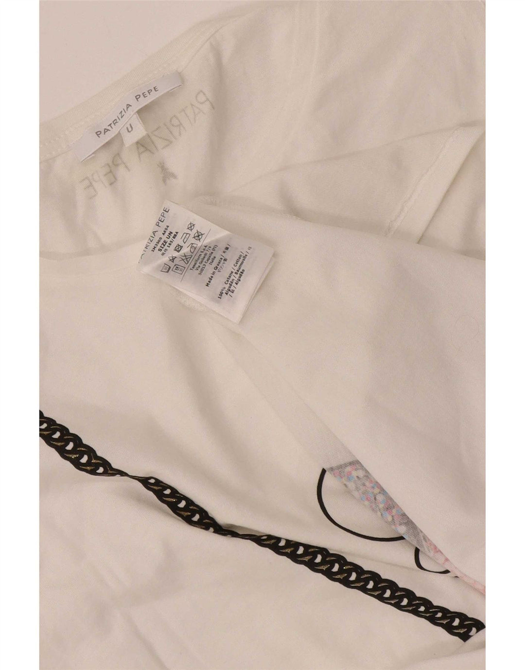 Patrizia Pepe Débardeur graphique pour femme taille unique en coton blanc
