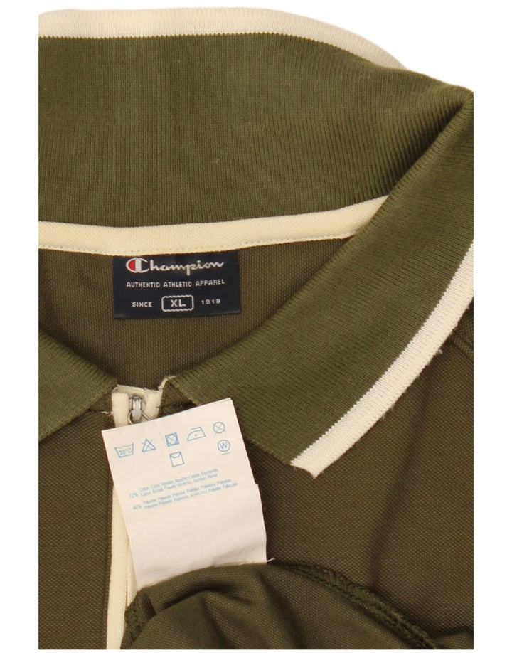 Champion Polo Homme XL Kaki Coton