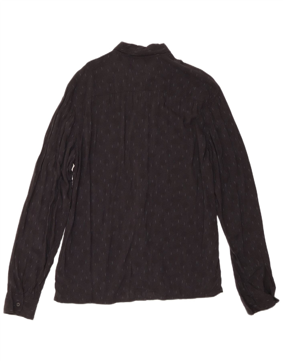 All Saints Chemise Homme Noir Moyen Géométrique Viscose